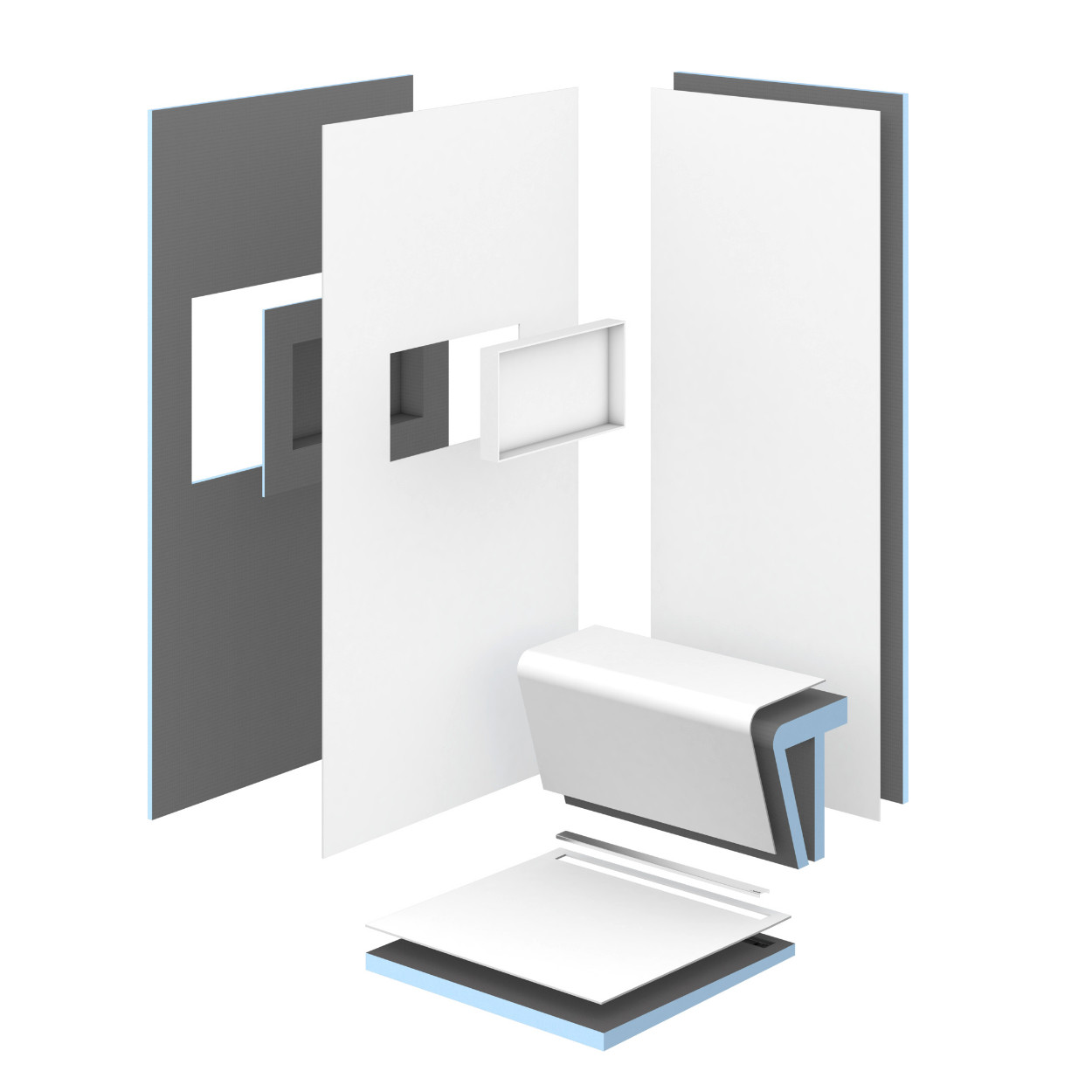 Wedi Sanwell Niche Top Surface